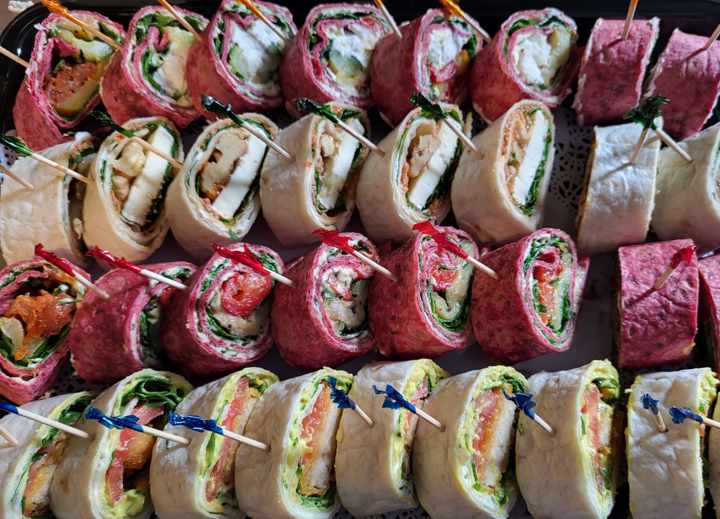Vegan wrap hapjes
